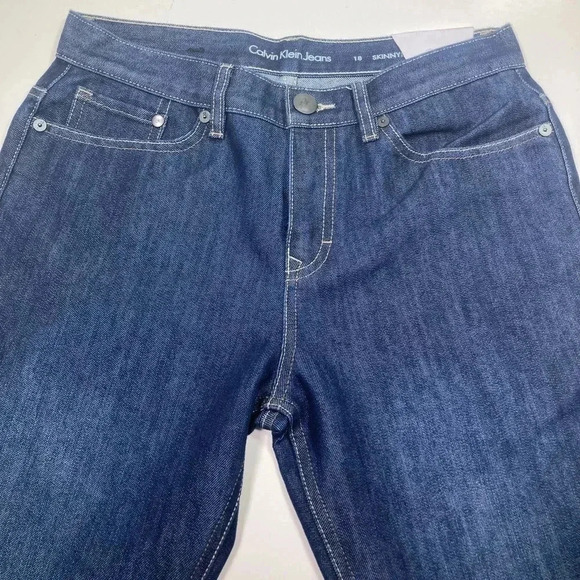 Calvin Klein Jeans Strait Leg Skinny Fit Pants NWT Women Size 18 MSRP $50 - Picture 4 of 13